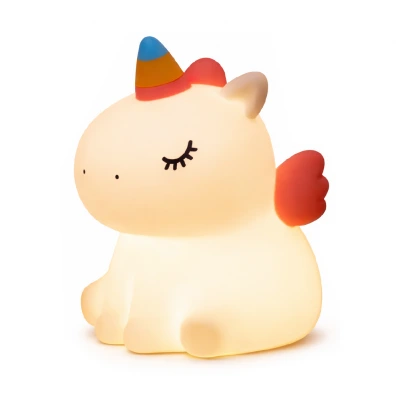 Unicorn Figürlü Masaüstü Dokunmatik Gece Lambası | 7 Renk Işık Döngüsü