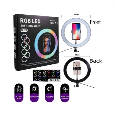 MJ26 Halka Led 10" RGB Selfie Işığı | Tripod