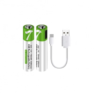 Paleon PLO-888 AAA 1.5V 800Wh Type-C Kablo İle Şarj Edilebilir Pil | 2 Adet