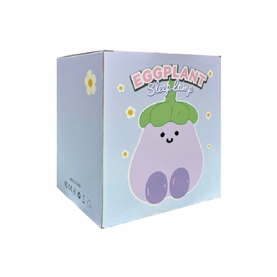 Patlıcan Figürlü Masaüstü Dokunmatik Gece Lambası| 2 Farklı Mod