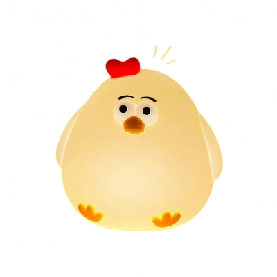 Tavuk Figürlü Masaüstü Dokunmatik Gece Lambası| 2 Farklı Mod