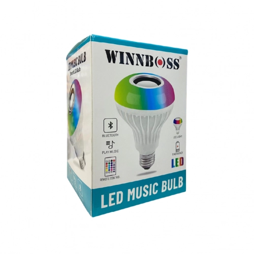 WN-1156 Kumandalı RGB Led Ampul Gece Lambası| Bluetooth Speaker