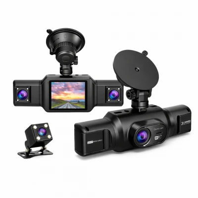 Carboon C311 WiFi Araç İçi Kamera | 4 Kanal Video | 3 Kamera