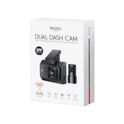 Yesido KM15 Araç İçi WiFi Dual Kamera | 32GB Hafıza Kartı | 4K HD Çözünürlük