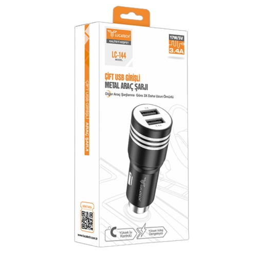 Lucatech LC-144 3.4A Metal Oto Başlık