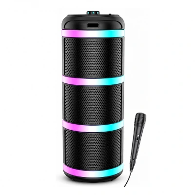 Blueseed BS-111 RGB Bluetooth Speaker 3x4" | Kablolu Mikrofon