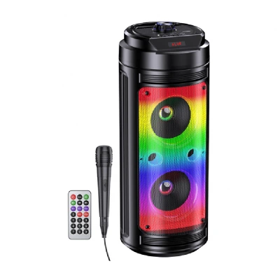 Blueseed BS-122 RGB Bluetooth Speaker 2 x 6.5" | Kablolu Mikrofon