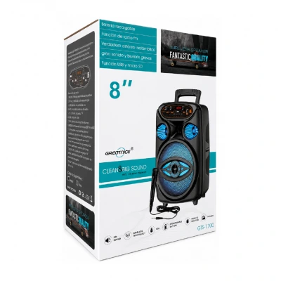 GTS-1700 Bluetooth Speaker 8" | Radyo | Mikrofon 