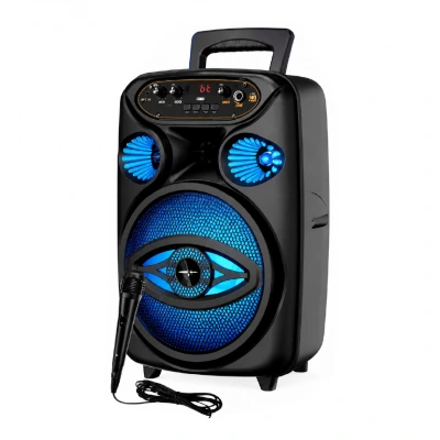 GTS-1700 Bluetooth Speaker 8" | Radyo | Mikrofon 