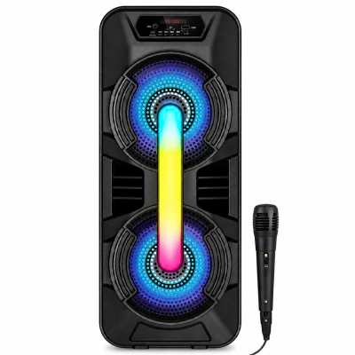 GTS-1702 Bluetooth Speaker | 8" x 2 | Mikrofon | Kumanda