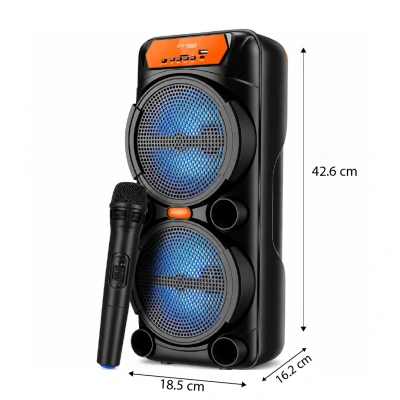 GTS-1880 Kablosuz Mikrofonlu Bluetooth Speaker | 6.5" 