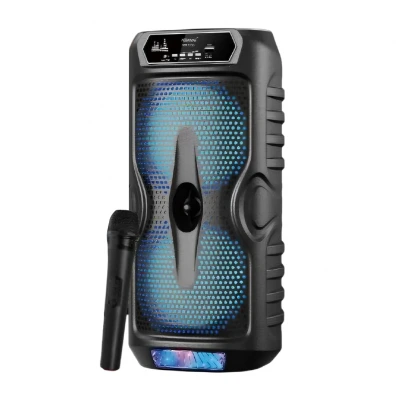 KTS-2135 RGB Işıklı Bluetooth Speaker 2 x 6.5" | Mikrofon | TWS