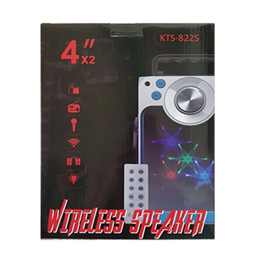KTS-822S Bluetooth Speaker 4" x 2 KTS-822S Bluetooth Speaker 4" x 2