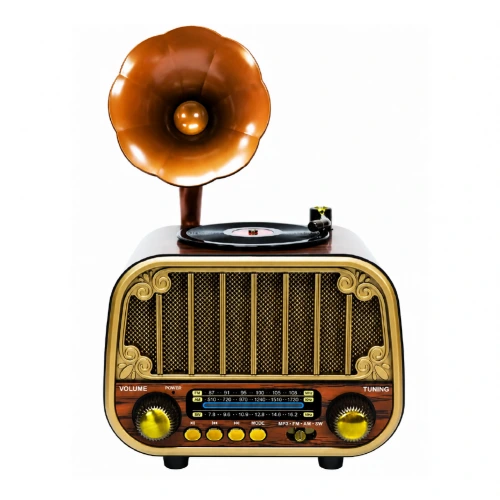 MD-1318BT Nostaljik Gramofon Ahşap Radyo | Bluetooth Speaker
