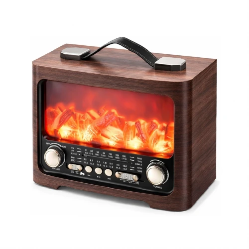 NNS 821BT  Şömineli Bluetooth Speaker | FM AM SW Radyo