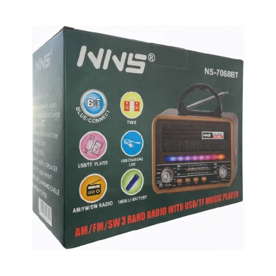 NNS Ns-7068BT Bluetooth Speaker FM AM SW Radyo