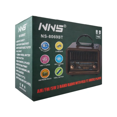 NNS NS-8069BT Nostalji Bluetooth Speaker