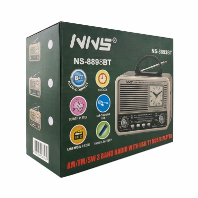 NNS Ns-8898BT Bluetooth Speaker FM AM SW Radyo  