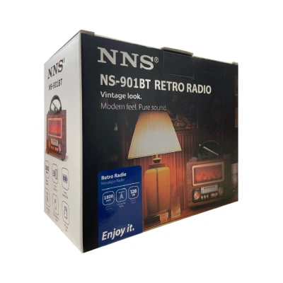 NNS NS-901BT  Şömineli Bluetooth Speaker | FM AM SW Radyo