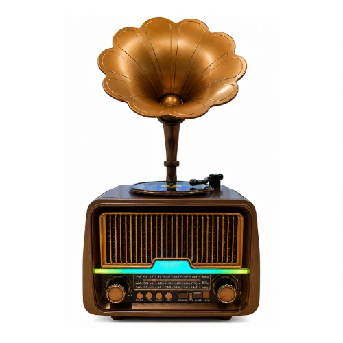 Yuegan YG-7020BTS Bluetooth Gramofon Speaker FM AM SW Radyo | Güneş Enerjili