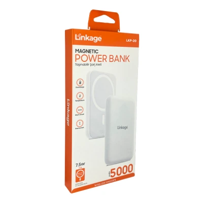 Linkage LKP20 5000 Mah Wireless Kablosuz Şarj Özellikli Powerbank