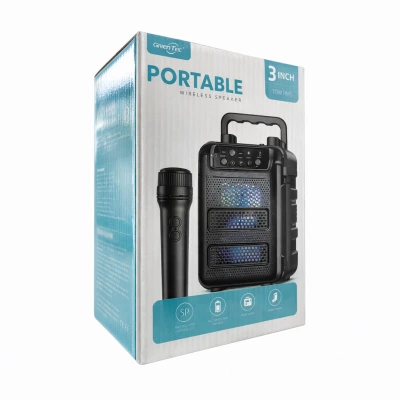 GTS-2333 Mini Bluetooth Speaker 3" | FM Radio | Kablosuz Mikrofon