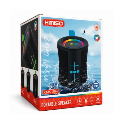 Kimiso KMS-294 RGB Mini Bluetooth Speaker 8W | IPX5 Su Geçirmez