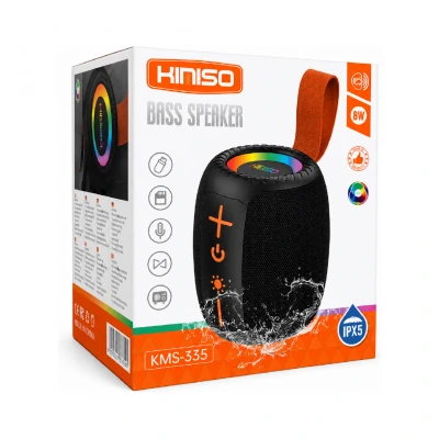 Kimiso KMS-335 RGB Mini Bluetooth Speaker 8W | IPX5 Su Geçirmez