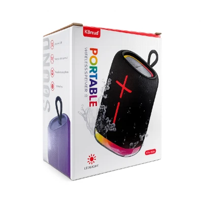 KTS-1828 Taşınabilir 12W RGB TWS Bluetooth Speaker | FM Radyo | IPX5 Su Geçirmez