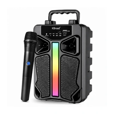 KTS-2130 RGB Bluetooth Speaker 4" | FM Radyo | Kablosuz Mikrofon 