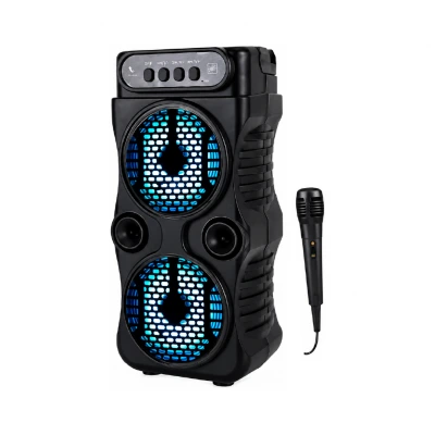 Leerfei LF-1688 Bluetooth Speaker 2x3" | Kablolu Mikrofon