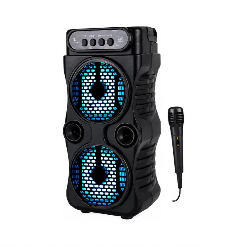 Leerfei LF-1688 Bluetooth Speaker 2x3" | Kablolu Mikrofon