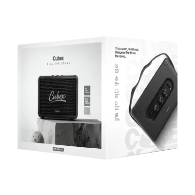 Powerway Cubex 40W Bluetooth Speaker | IPX2 Suya Dayanıklı | 20 Saat Çalma