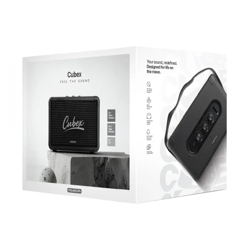 Powerway Cubex 40W Bluetooth Speaker | IPX2 Suya Dayanıklı | 20 Saat Çalma