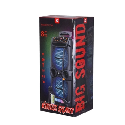 KTS-1743 Bluetooth Speaker | 2 X 8" | Mikrofon | Kumanda KTS-1743 Bluetooth Speaker | 2 X 8" | Mikrofon | Kumanda