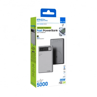 Acl PW-136 5000 Mah 20W 3A Magsafe Powerbank