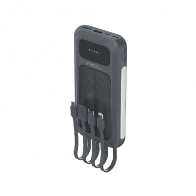 Acl Pw133 10000 Mah 22.5W 4 Kablolu El Fenerli Powerbank | Güneş Enerjili