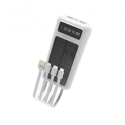 Acl PW60 20000mAh Güneş Enerjili 4lü Kablolu Powerbank