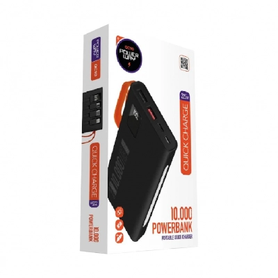 Powerway QC10 22.5W 10000 mAh PD Kablolu Powerbank
