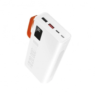 Powerway QC20 20000 mAh 22.5W PD Kablolu Powerbank