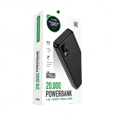 Powerway TX209 20000 mAh Kablolu Powerbank