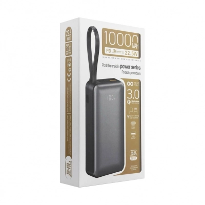 Subzero PR100 10000 Mah 22.5W QC3.0 Powerbank | Lcd Göstergeli