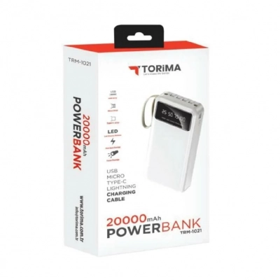 Trm-1021 20000 mAh Lcd Göstergeli Powerbank