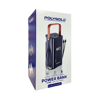 Polygold PW680 80000 mAh 22.5W Süper Hızlı Powerbank | Lcd Gösterge